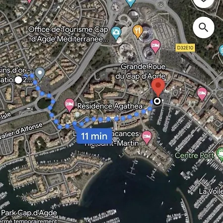T2, Terrasse, Parking Prive Proche Port Et Plages Апартаменты Агд